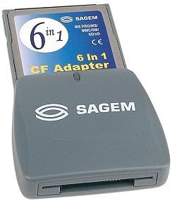 Sagem CompactFlash MS Pro/MS/MMC/SM/SD/xD Kártya Adapter - Kapcsolja be a CF-Típusú kártyanyílás a 6-in-1 Memóriakártya