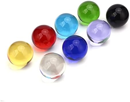 HIKJE Üveg Labdát Fotózás Mix Szín 80mm Quartz Crystal Ball Gömb Feng Shui Dekoráció Otthon Dekoratív (Szín : Fekete,