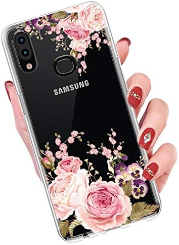 Yerebel Galaxy A10S az Esetben, Samsung A10S Aranyos Esetben, Átlátszó, Rugalmas Lökhárító TPU Puha Gumi Szilikon Fedél