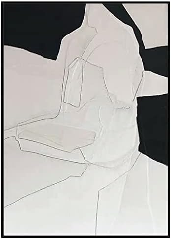 DOUBAO Kézzel Festett Absztrakt Bőr Levél olajfestmény, Vászon Nappali Arany-Dekorációs Festmény keret nélküli (Szín