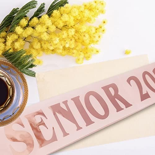 Senior 2023 Szárny Rose Arany Fóliával Leveleket, Végül Végzett Osztály 2023 pom-Pom lány Vezető Szárnyak az Érettségi