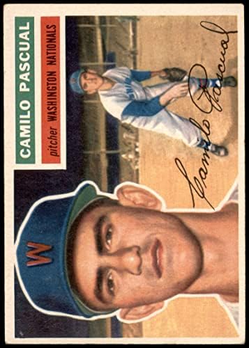 1956 Topps 98 Camilo Pascual Washington Senators (Baseball Kártya) VG/EX-Szenátor