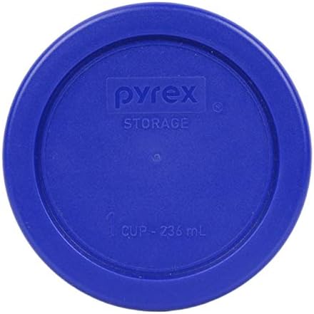 Pyrex (4 7202 Üveg Tálak & (4) 7202-PC Kadét Kék Fedéllel