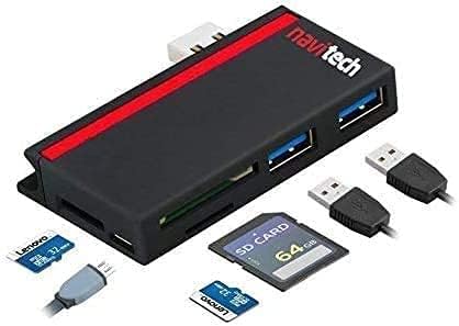 Navitech 2 az 1-ben Laptop/Tablet USB 3.0/2.0 HUB Adapter/Micro USB Bemenet SD/Micro SD Kártya Olvasó Kompatibilis AWOW