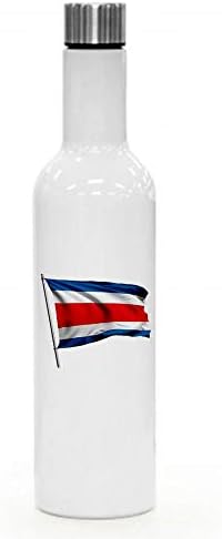 ExpressItBest 25oz Szigetelt Bor/Víz Üveg - Zászló Costa Rica (ricó-i) - Sok Lehetőség