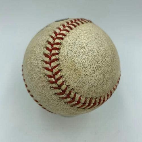 Rendkívüli Derek Jeter Úr November Aláírt Játék Használt World Series Baseball SZÖVETSÉG - Dedikált Baseball
