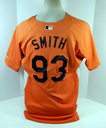 2007-08-Baltimore Orioles Smith 93 Játék Használt Narancssárga Mez BP ST 000 - Játék Használt MLB Mezek