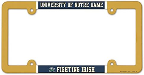 Wincraft A Notre Dame Fighting Irish Műanyag Rendszámtábla Keret