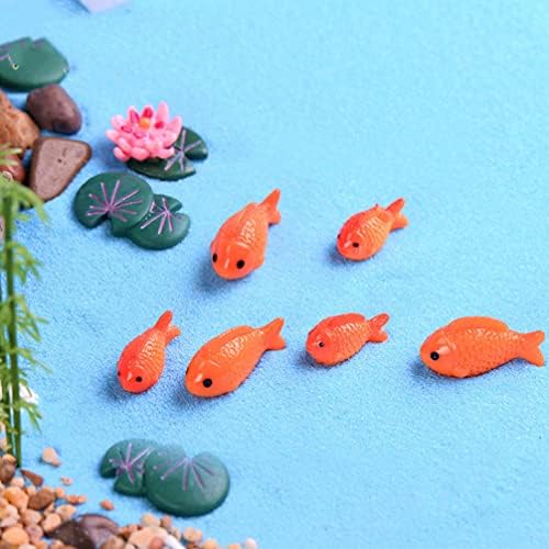 TOYANDONA Apró Figurák 20db Miniatűr Aranyhal Kis Gyanta Piros Aranyhal Figurák Játékok Kiegészítők a Tengeri Állatok