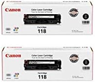 Canon 2X fekete Fekete-Fehér Festékkazettát 118 imageCLASS MF8350/MF8580 Színes Lézer Nyomtató (Hozam Nagyjából 3400-At