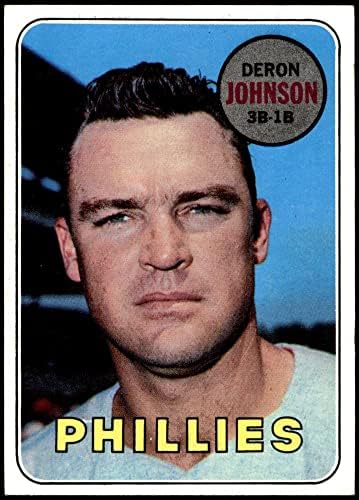 1969 Topps 297 Deron Johnson Philadelphia Phillies (Baseball Kártya) EX/MT+ Phillies