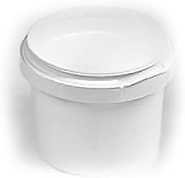 120ml Fehér Műanyag Vödör Teljes Fehér Fedél (Csomag 100)
