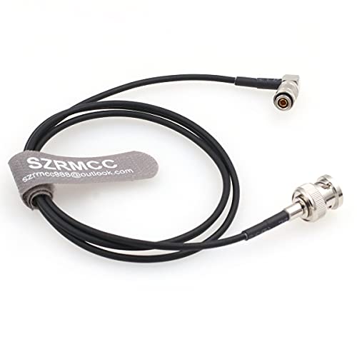SZRMCC derékszögű DIN1.0 2.3 Férfi-BNC Férfi RG174 75ohm HD-SDI Koaxiális Kábel 4K Kamera Monitor Felvevők (1m/3.2 ft)