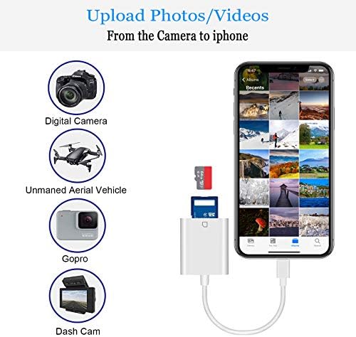 Villám SD TF Kártya Kamera Olvasó Digitális Fényképezőgép SD-Kártya Olvasó Válasszuk az iPhone, iPad vagy iPod Modellek